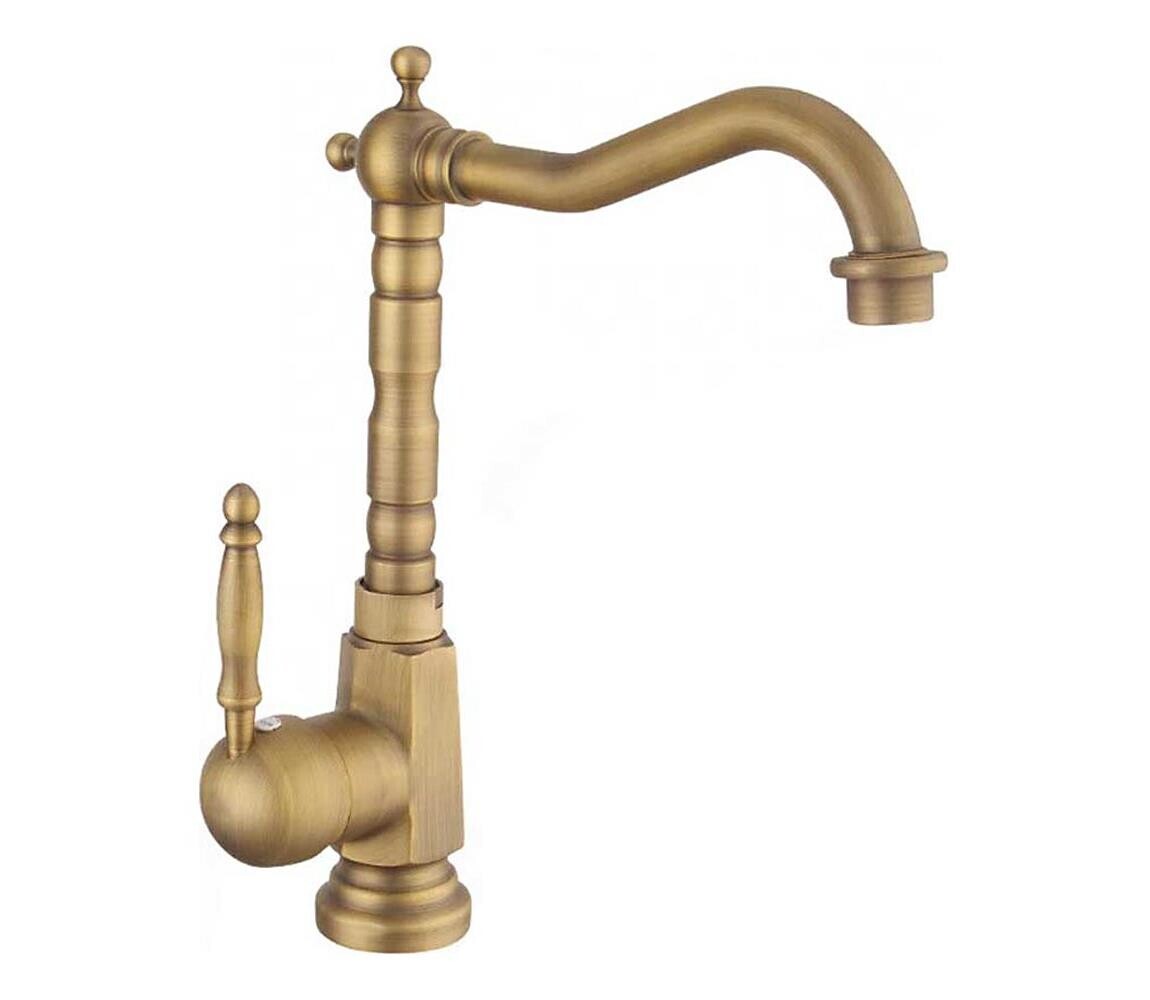 REA-B2150 - Umyvadlová baterie BONA 28,5 cm broušená zlatá REA-B2150