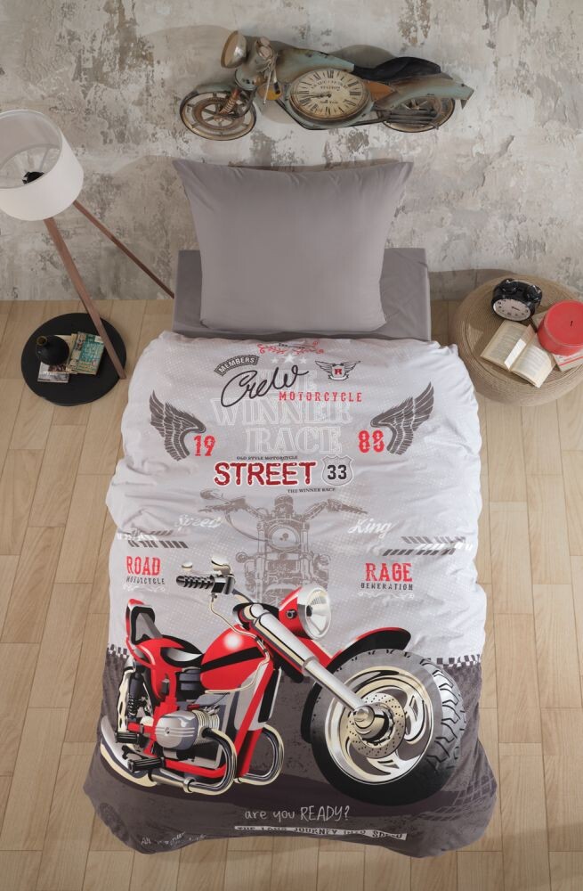 Kvalitex Bavlněné povlečení 140x200 + 70x90 cm - Street king