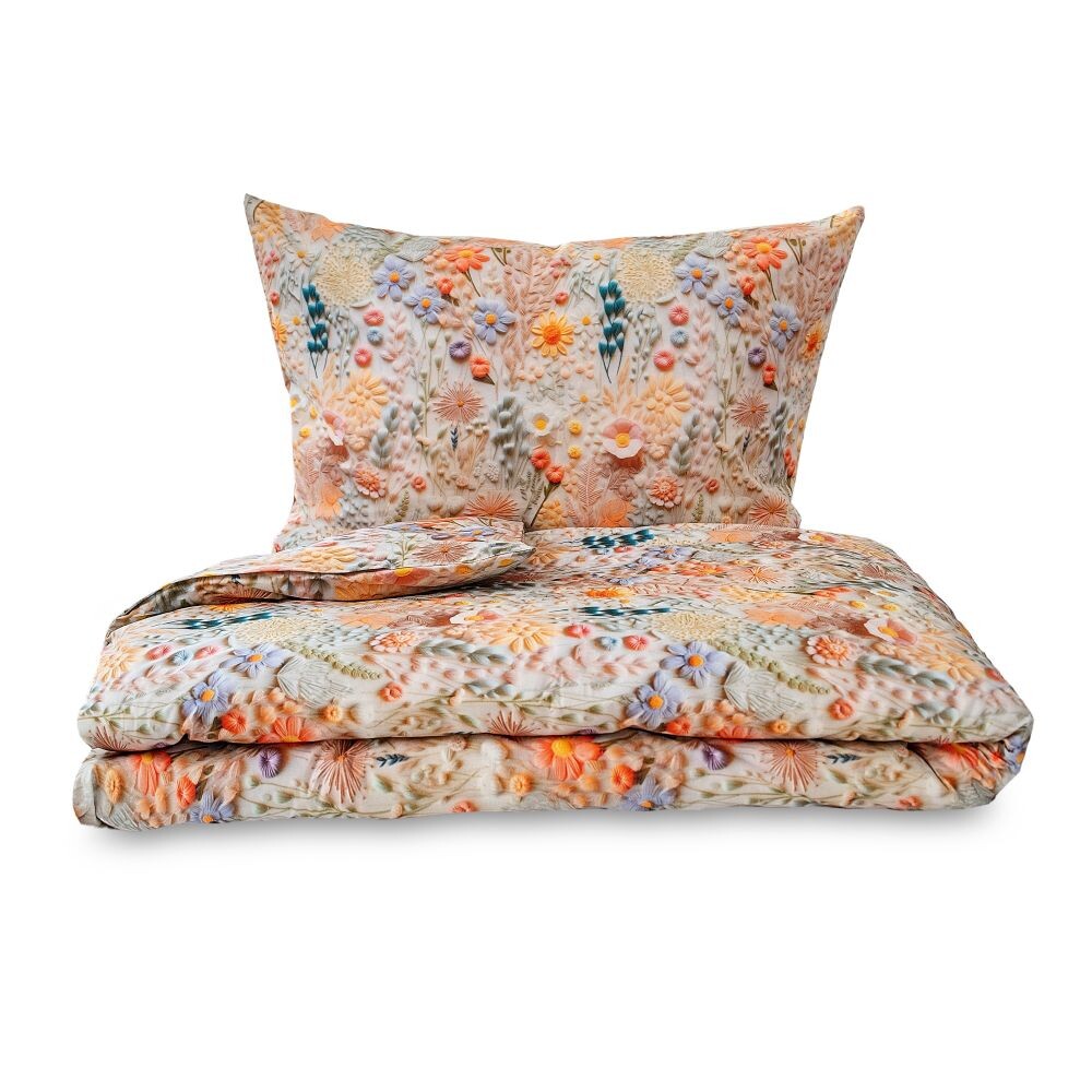 Kvalitex Bavlněné povlečení 5D 140x200 + 70x90 cm - Polní kvítí