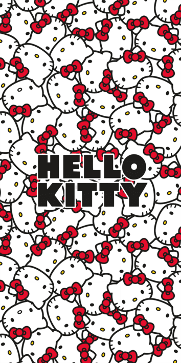 Jerry Fabrics Bavlněná froté osuška 70x140 cm - Hello Kitty