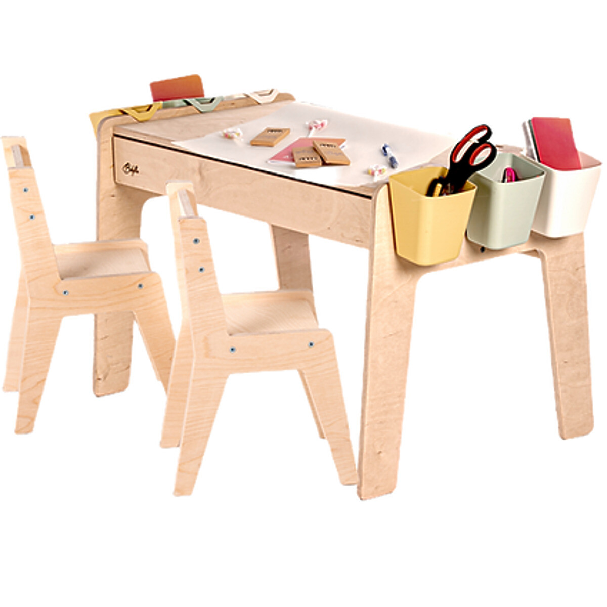Ourbaby® dětský stůl se židlemi children table chair wood 40639
