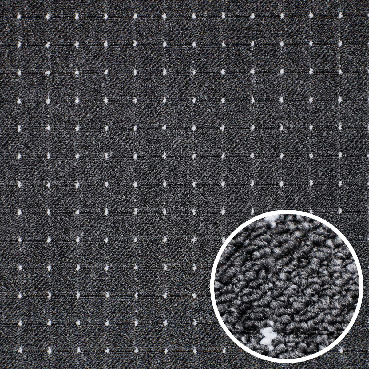 AKCE: 102x111 cm Metrážový koberec Udinese antracit - neúčtujeme odřezky z role, šíře, černá, filc, chodba / předsíň, Condor Carpets