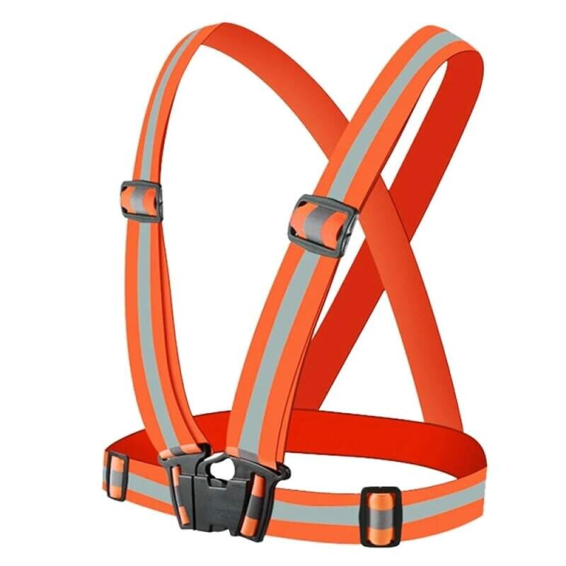 Reflexní šle popruhy kšandy oranžové