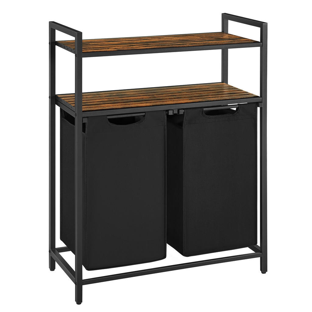 MID.YOU KOŠ NA PRÁDLO, hnědá, černá