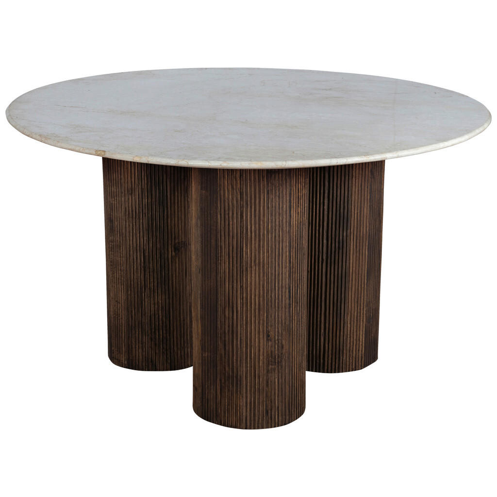 MID.YOU JÍDELNÍ STŮL, mangové dřevo, hnědá, přírodní barvy, 130/76/130 cm