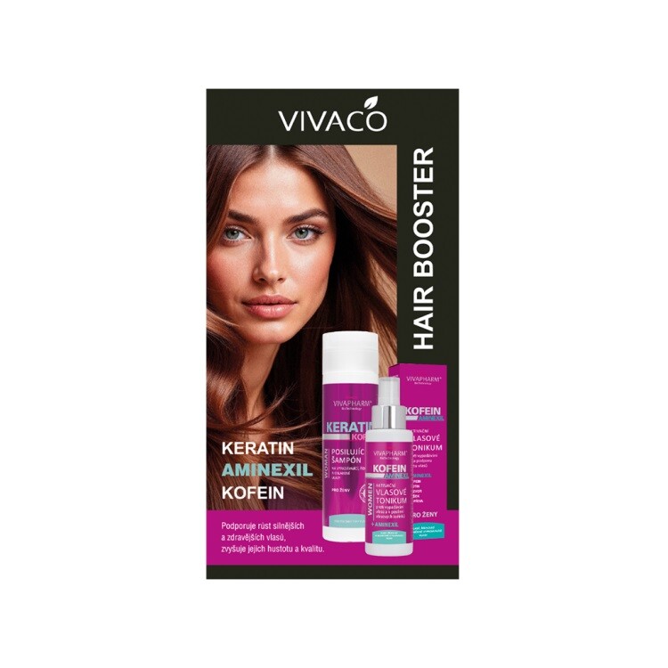 Vivaco VivaPharm Dárková kazeta vlasové péče s keratinem a kofeinem