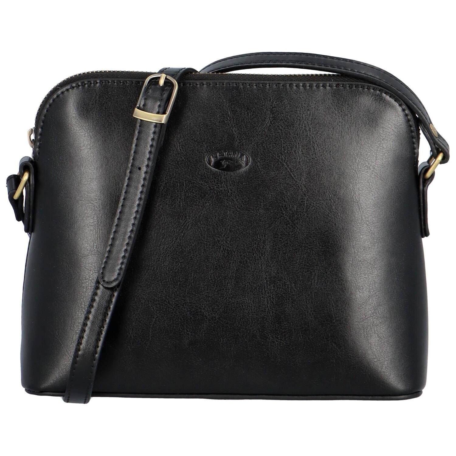 Dámská kožená crossbody kabelka černá - Katana Erno černá