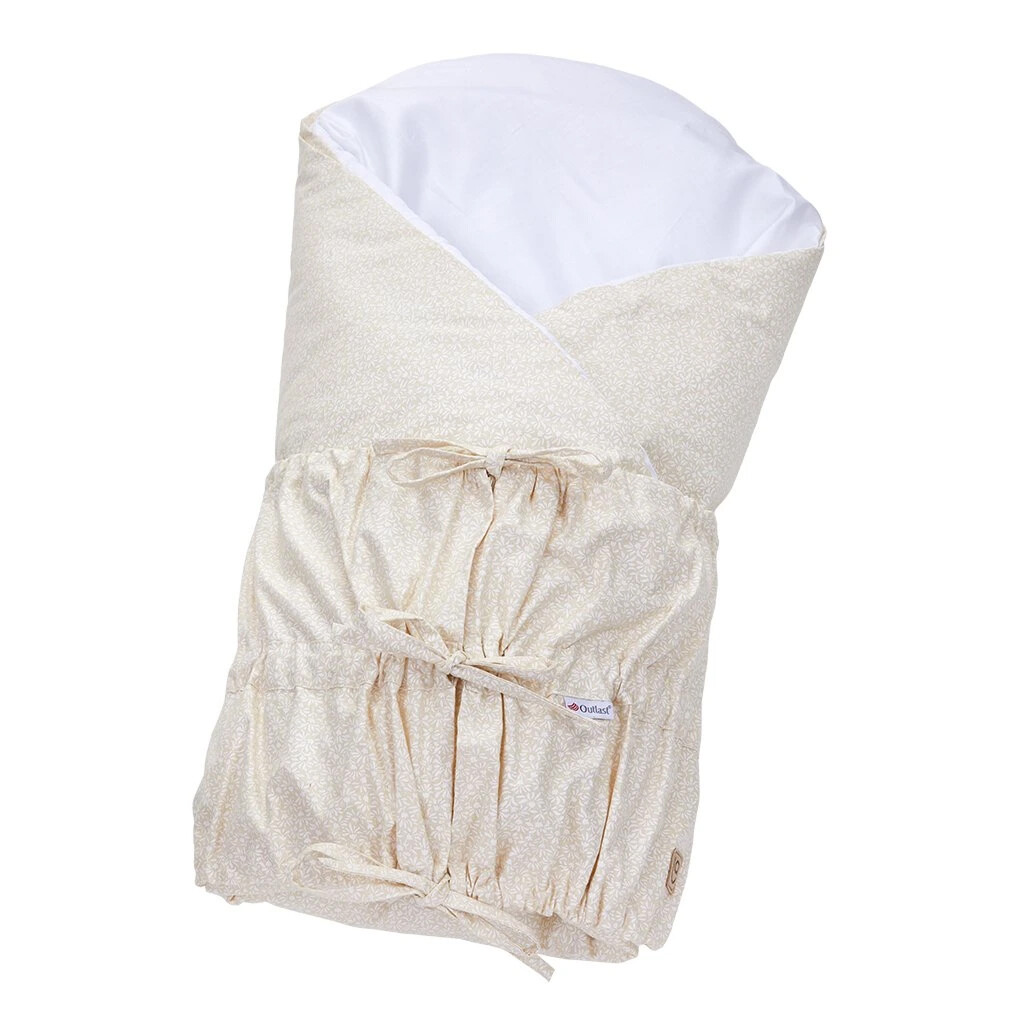 Little Angel Zavinovačka šněrovací pevná záda ANGEL - Outlast® - béžová drobné kytky