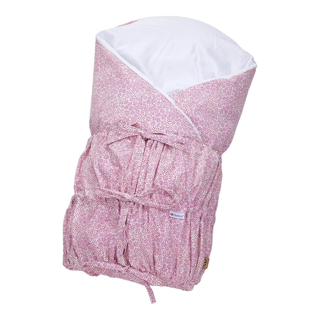 Little Angel Zavinovačka šněrovací pevná záda ANGEL - Outlast® - starorůžová kvítka