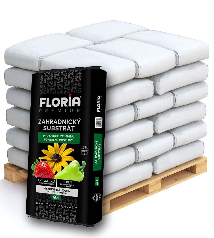 AGRO CS FLORIA PREMIUM Zahradnický substrát paleta 51 x 40 l