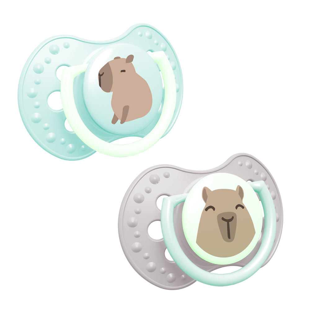 LOVI Dudlík silikonový dynamický CAPICHILL 6-18m 2ks kluk