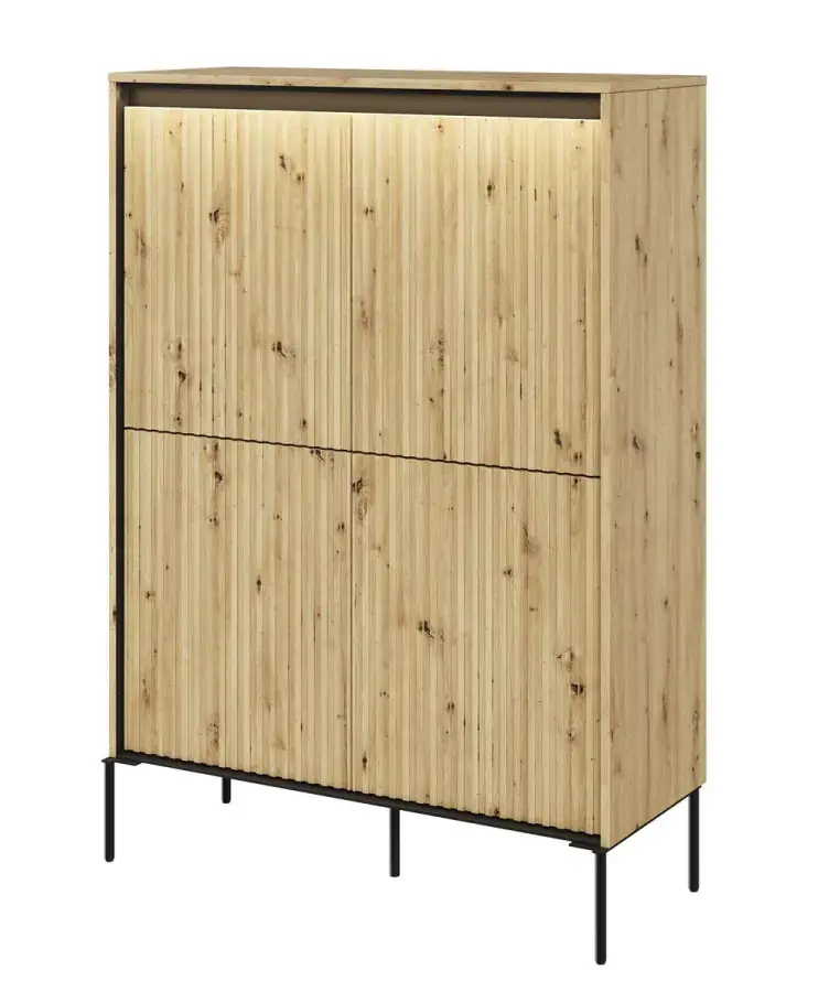 Casarredo Komoda 4D s LED IPOLIS - dub artisan