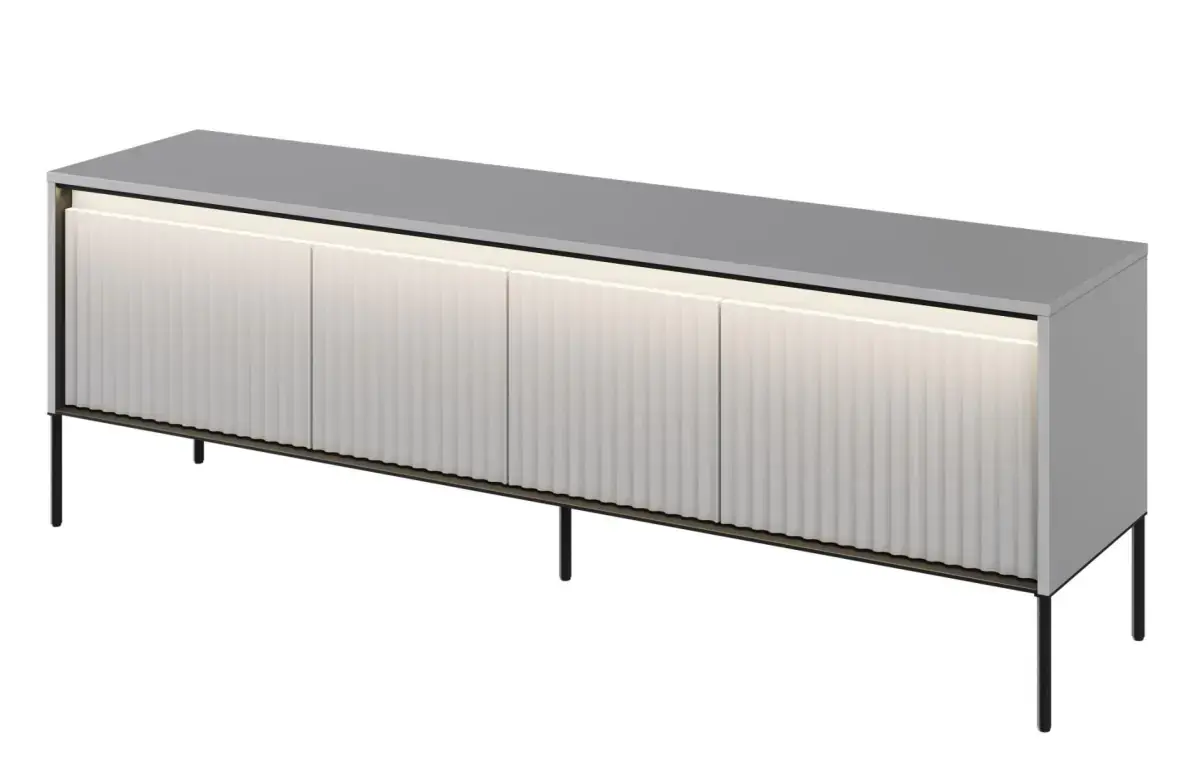 Casarredo Televizní stolek 4D s LED 167 IPOLIS - šedá