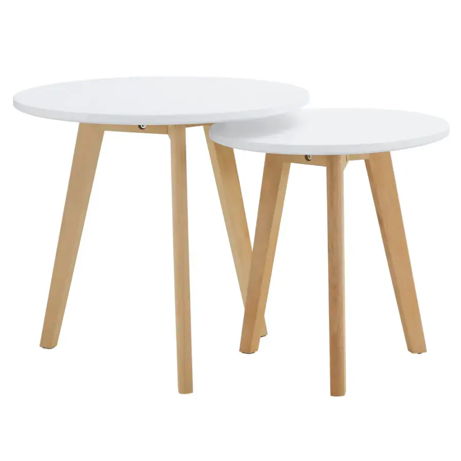 Tempo Kondela Sada 2 konferenčních stolků MALTO 2 NEW - bílá