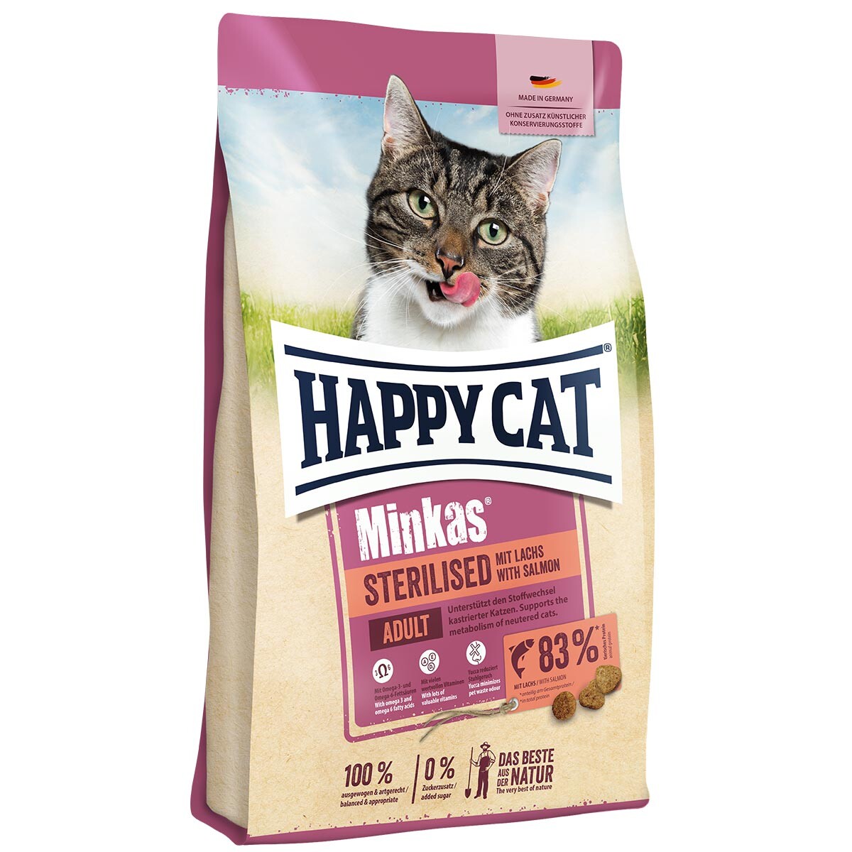 Happy Cat Minkas Sterilised Losos 1,5 kg