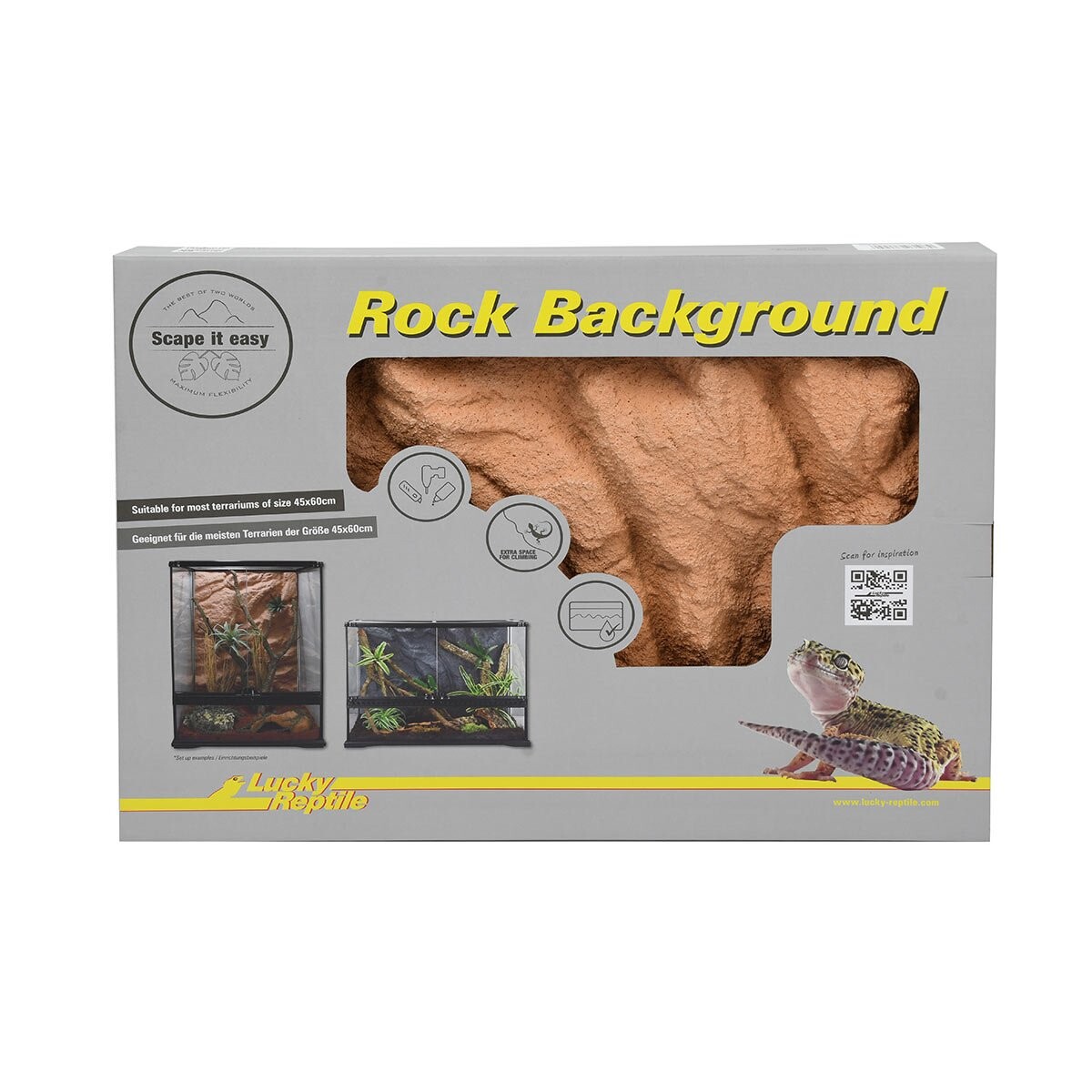 Lucky Reptile zadní stěna Rock Background Outback Red 58x43 cm