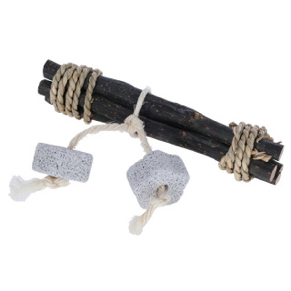 Kerbl Pet hračka a dřevo na kousání s lávovým kamenem