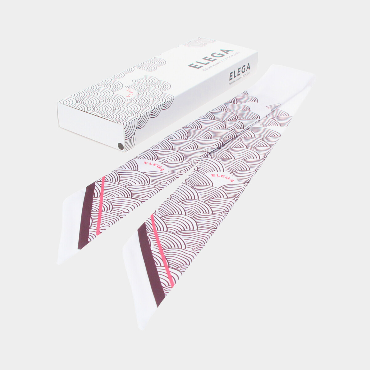 ELEGA Style Úzký šátek Tři generace smetanový