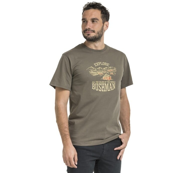 Pánské tričko bushman coben hnědá m
