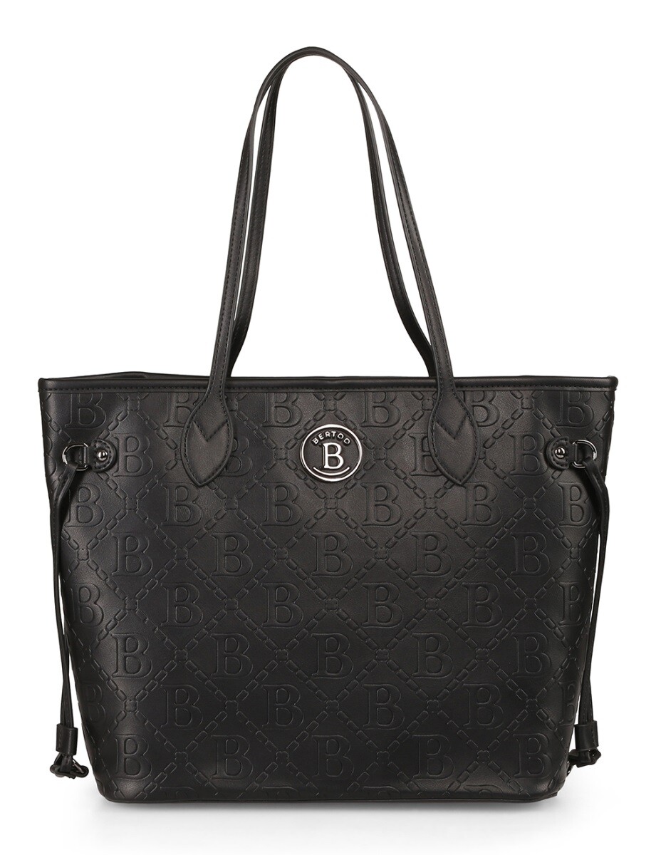 Dámská kabelka bertoo ginevra černé logo/šedá uni