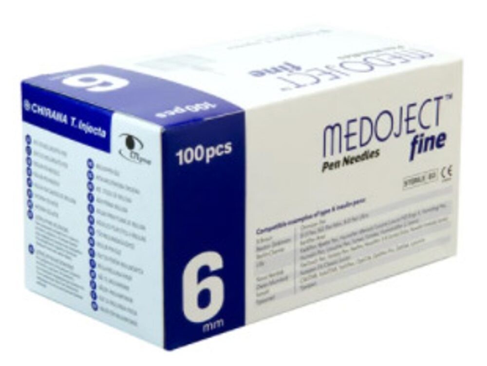 Inzulínové jehly Medoject Fine – 6 MM 31 G