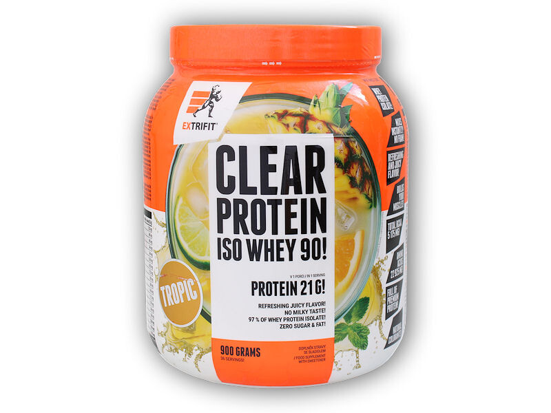 Extrifit Clear Protein Iso Whey 90! 900g Varianta: tropické ovoce