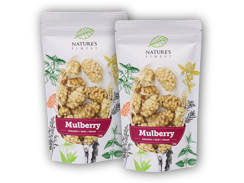 Nature's Finest 2x BIO white mulberries 150g