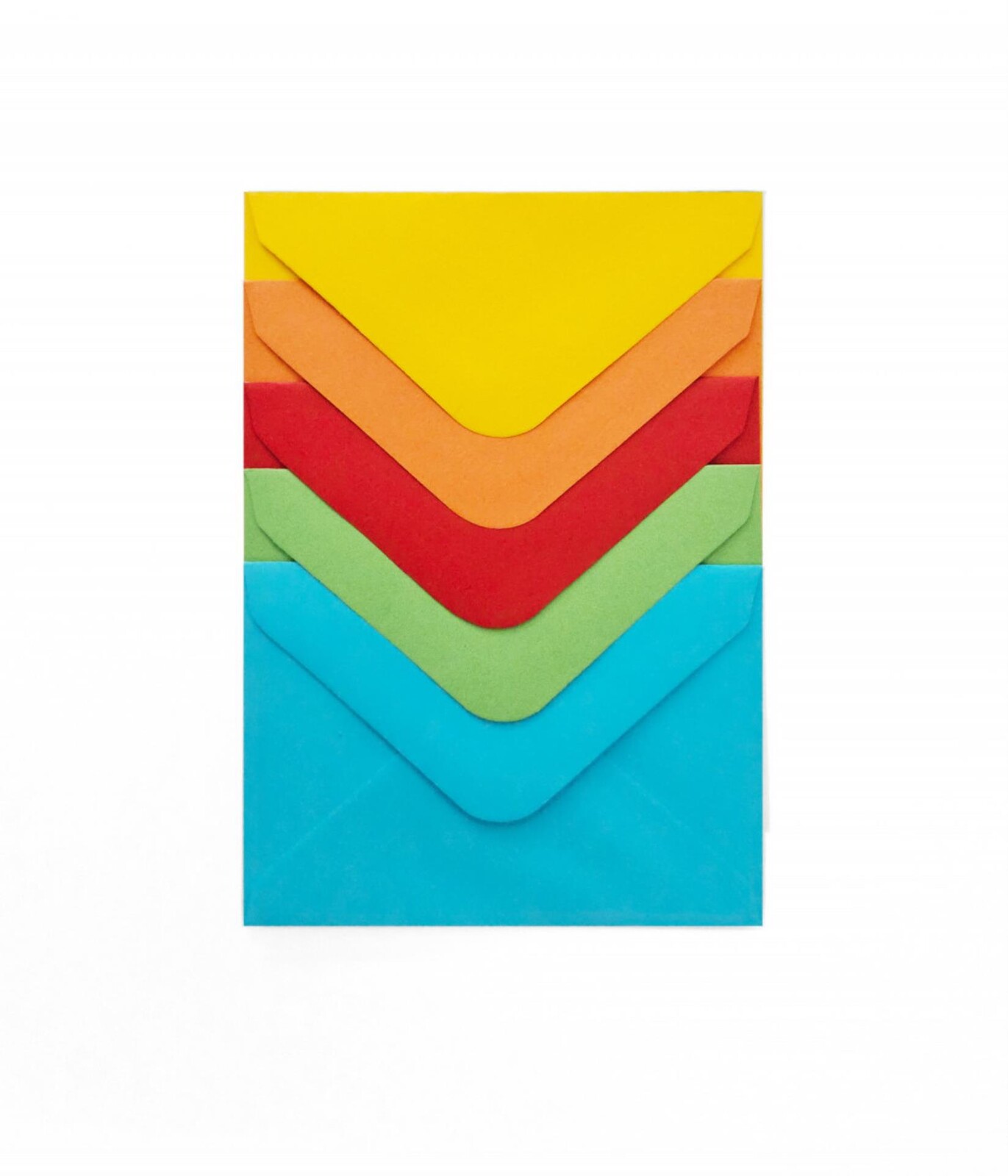 Galeria Papieru Ozdobné obálky Smooth - 7 x 10 cm, 110g/m2, mix intenzivních barev, 10 ks