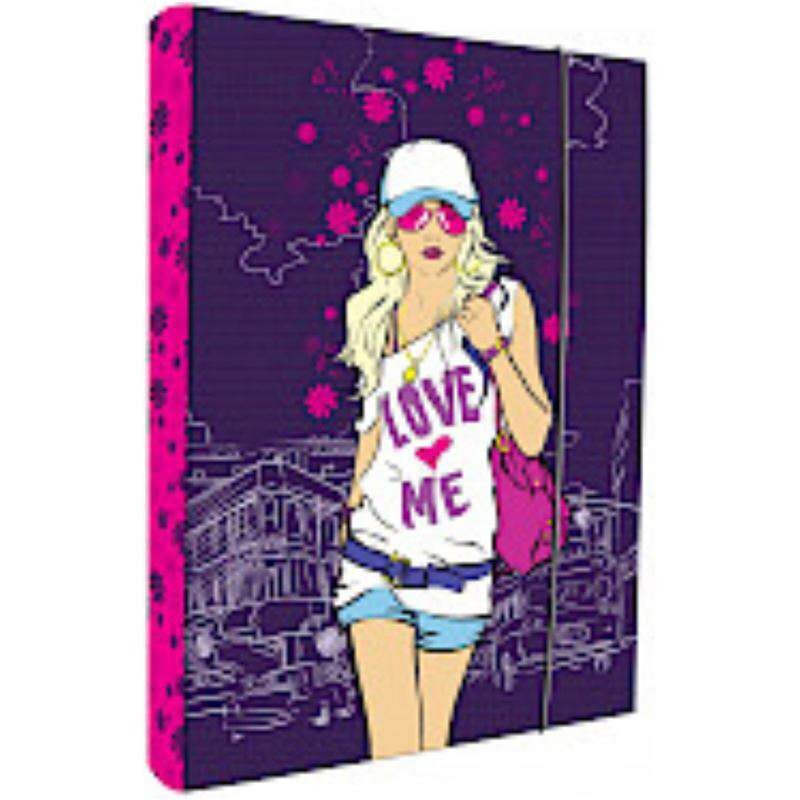 Box na sešity A5 - s gumou, mix motivů