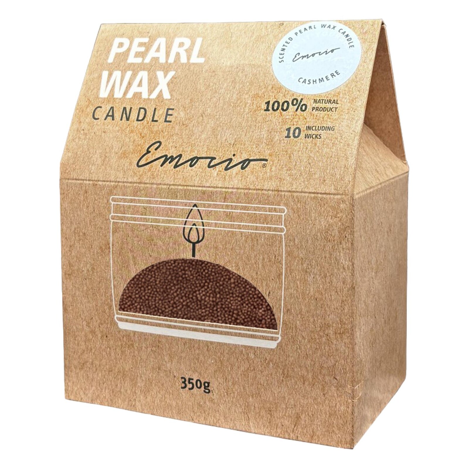 Svíčka sypaný vosk, 350 g, červená