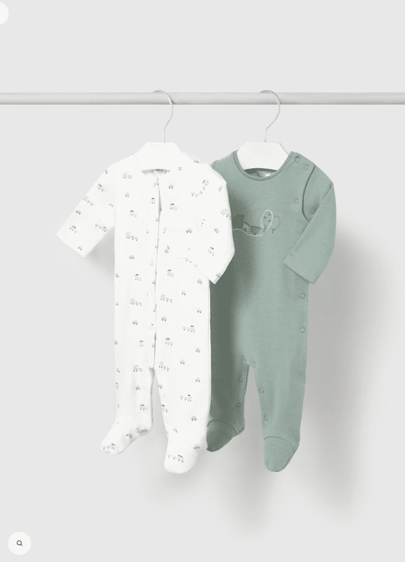 Mayoral set 2 kusů kojeneckých overalů 2714 - 041 Velikost: 65