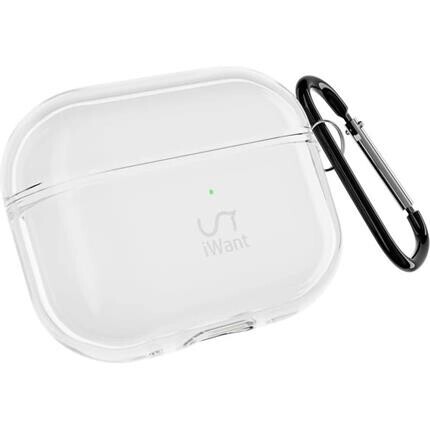 iWant AirPods Pro 3 transparentní pouzdro bílé
