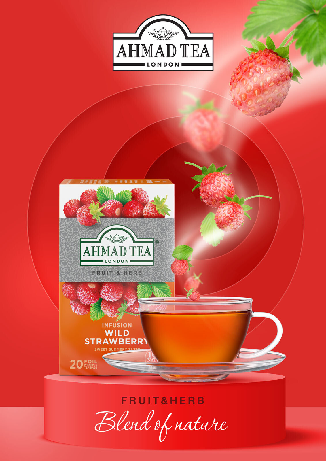 Ahmad Tea Wild Strawberry | 20 alu sáčků