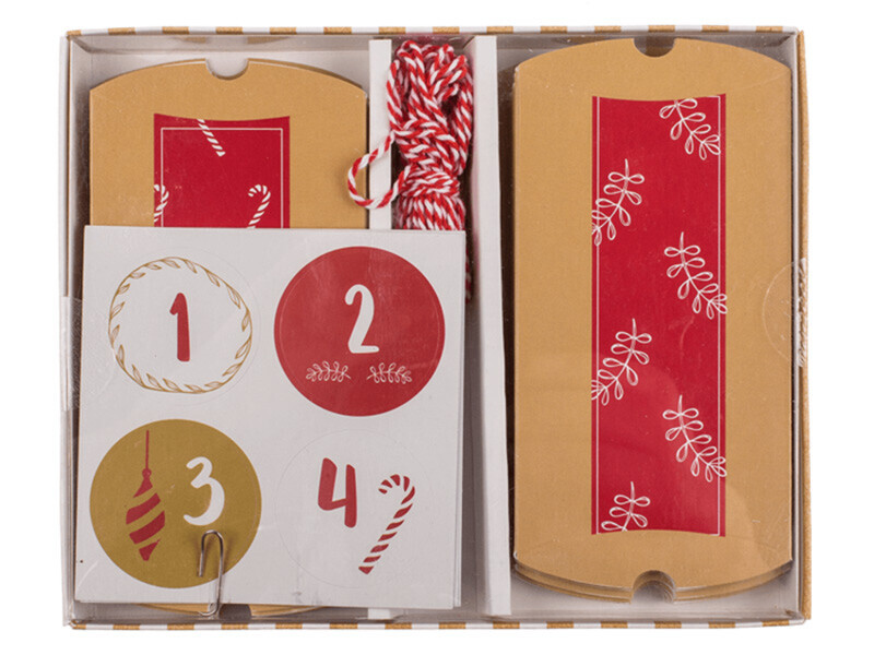 Nordstern Nordstern, DIY sada krabiček na výrobu adventního kalendáře, 31 ks