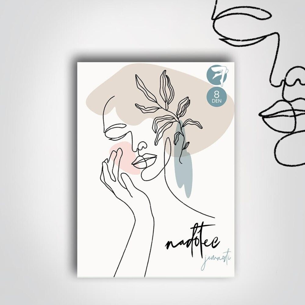 PUNČOCHY TRANSPARENTNÍ NADOTEC JEMNOSTI 8 DEN Béžové