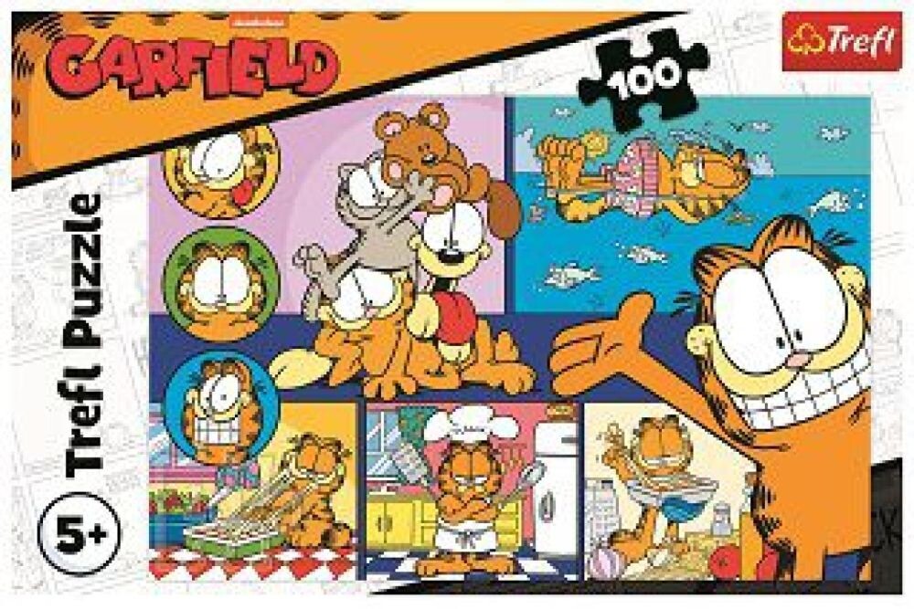 Trefl Puzzle Líný Garfield 100 dílků