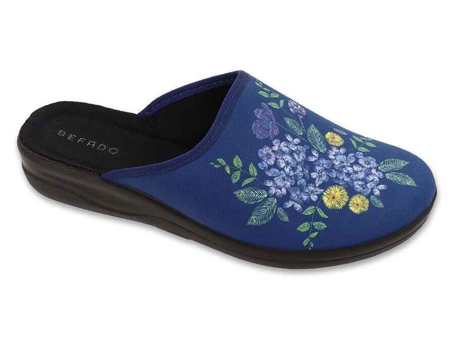 BEFADO 551D010 pantofle HOME GO modré 36 551D010_36