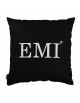 Polštář 40x40 s černým potiskem EMI