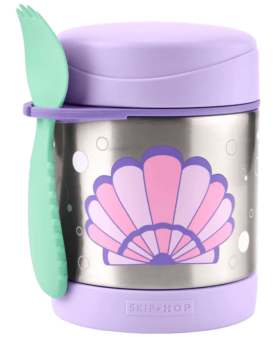 SKIP HOP Spark Style Termoska na jídlo se lžičkou/vidličkou Mušle, 3r+ 325 ml