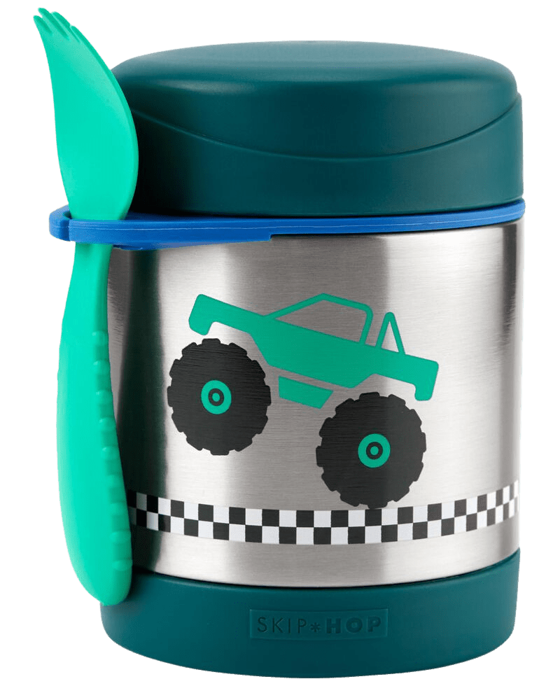 SKIP HOP Spark Style Termoska na jídlo s lžičkou/vidličkou Monster Truck, 3r+ 325 ml