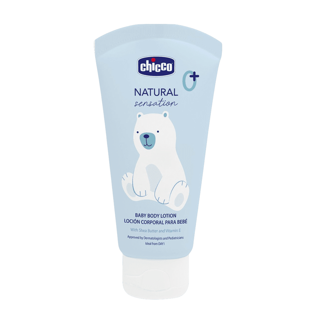 CHICCO Mléko tělové Natural Sensation s bambuckým máslem a vitaminem E, 0m+ 150 ml