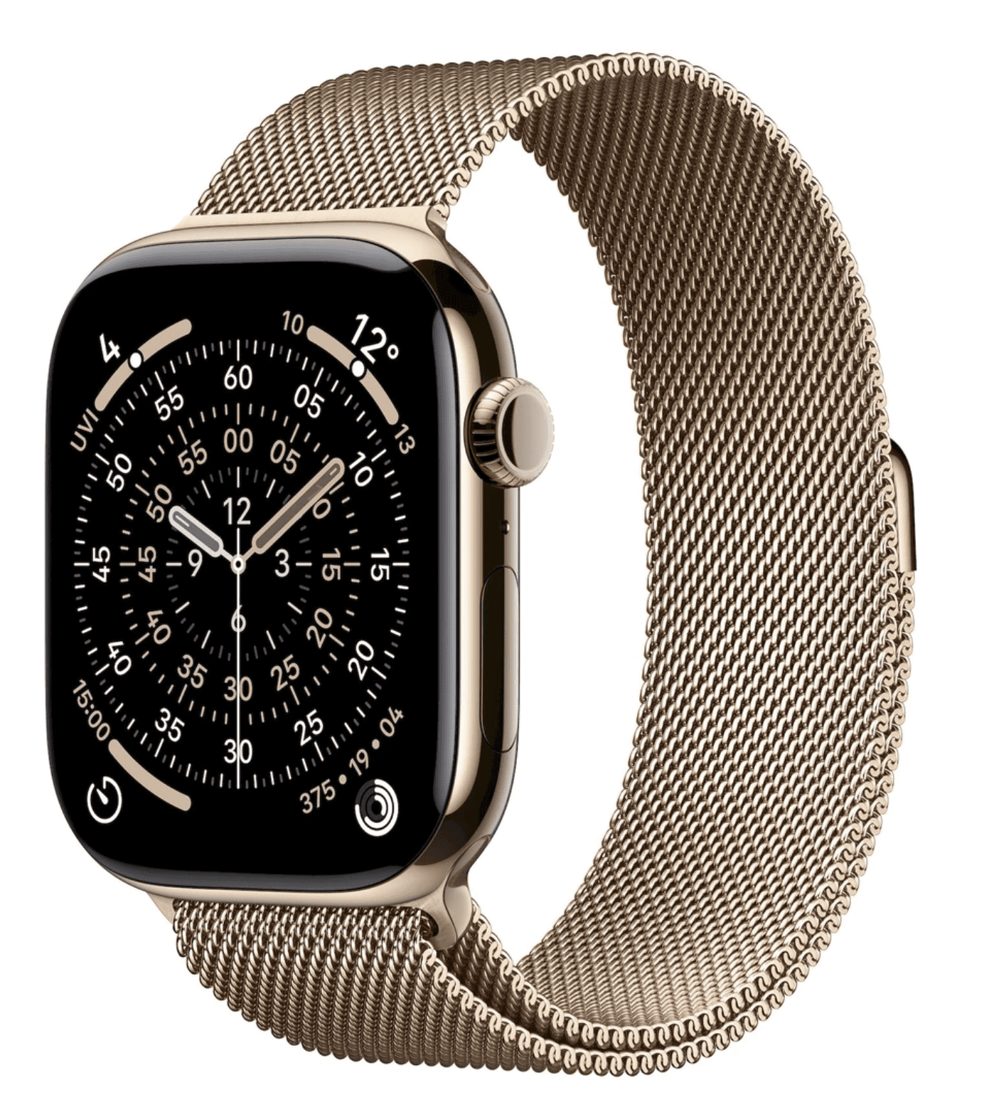 APPLE Watch 11 GPS + Cellular 46mm Zlatý titan se zlatým milánským tahem- M/L