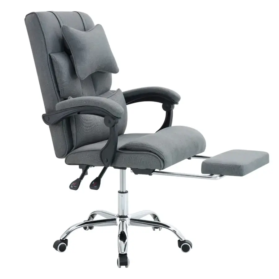 Tempo Kondela Kancelářské křeslo s podnoží WALDOR NEW - šedá/chrom