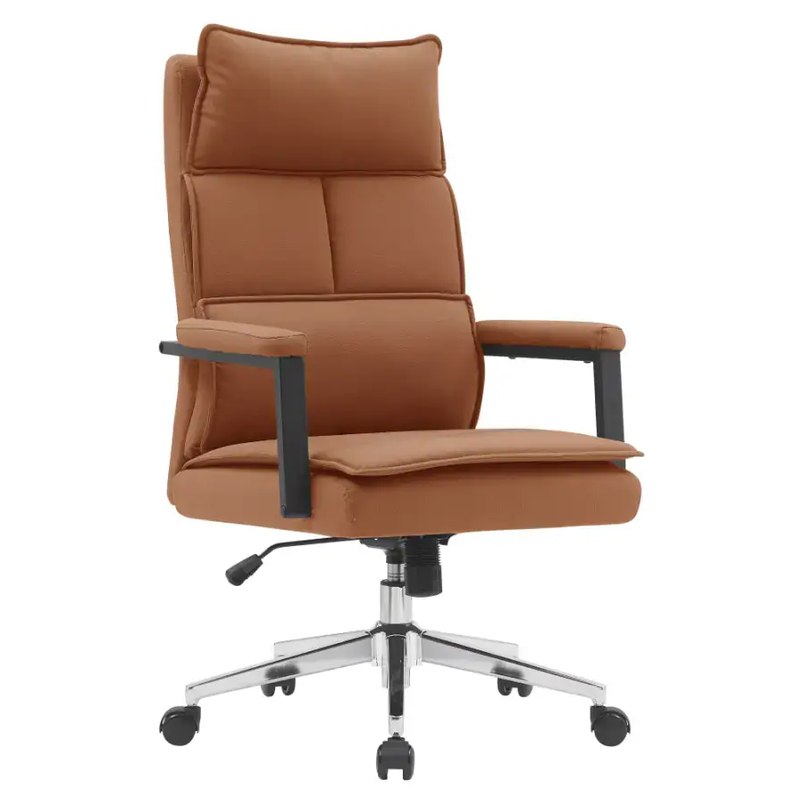 Tempo Kondela Kancelářské křeslo KAHIL - camel/chrom