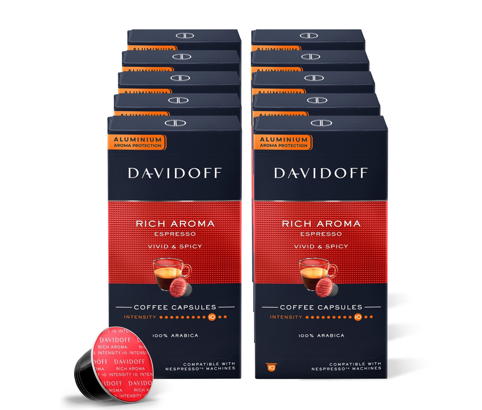 Tchibo - Davidoff Café Rich Aroma Espresso − 10x 10 kapslí - Intenzita: 10/12