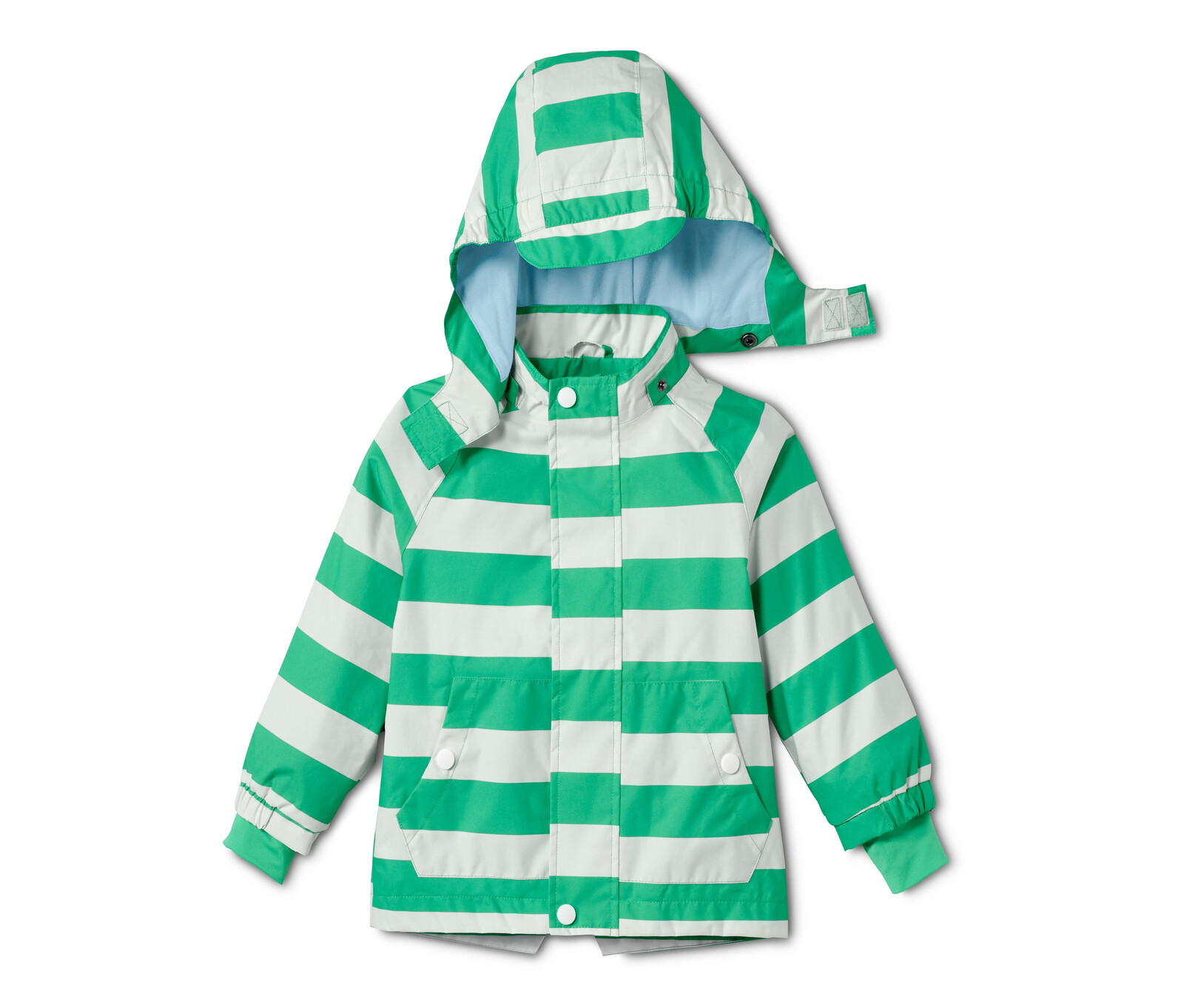 Tchibo - Bunda do deště z recyklovaného materiálu - vel. 122/128 - barva: bílá/s proužky