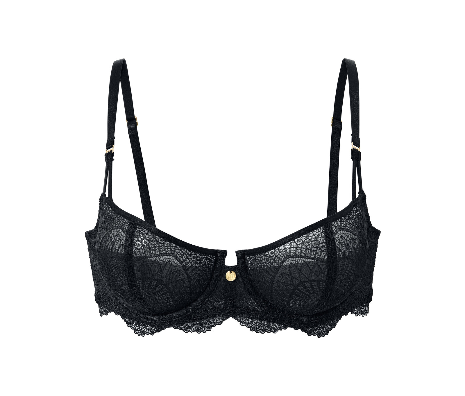 Tchibo - Balkonetová podprsenka - pro ženy - vel. 80C - barva: černá