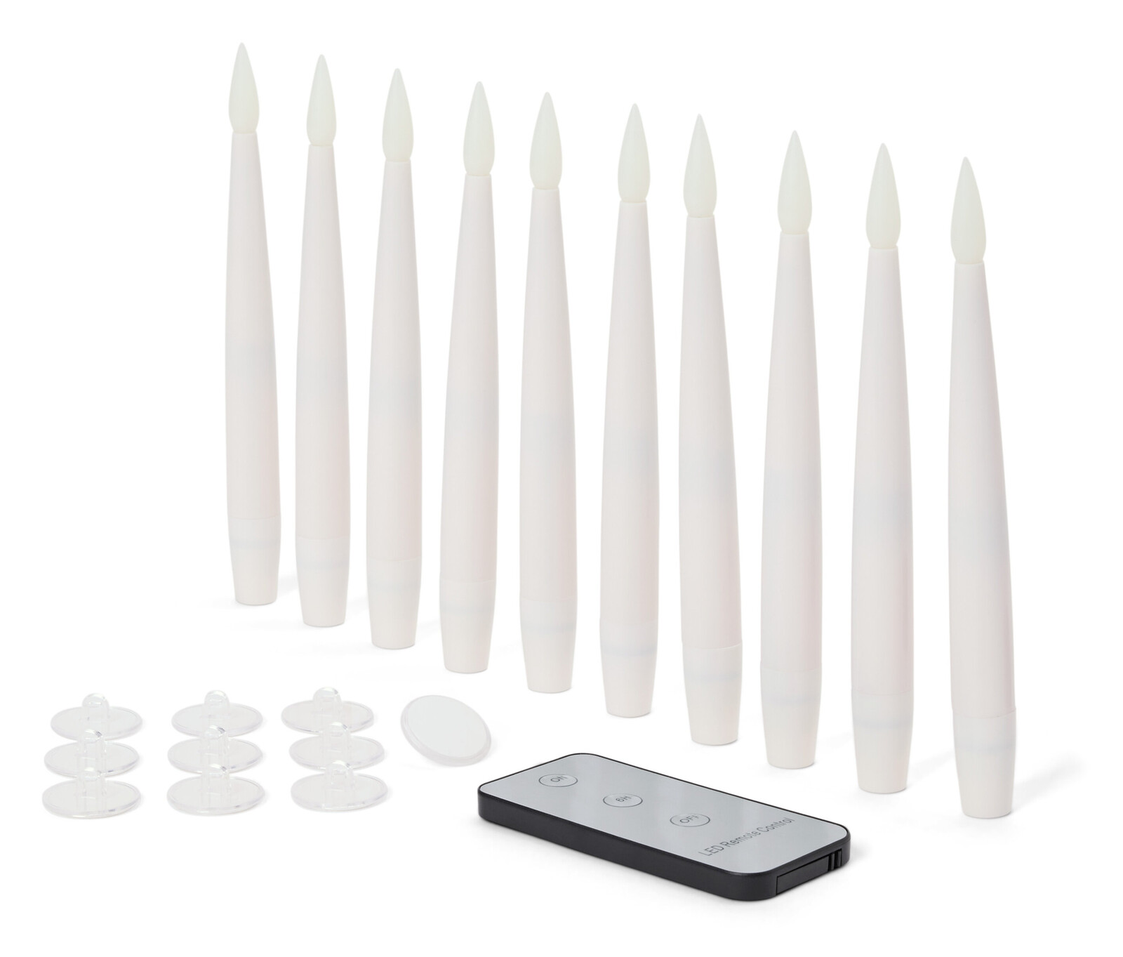 Tchibo - Levitující LED svíčky - barva: bílá