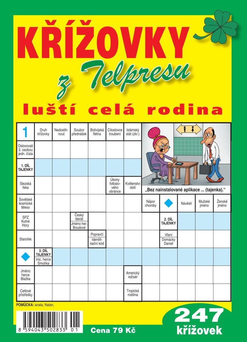 Křížovky z Telpresu luští celá rodina - 247 křížovek 2/2025