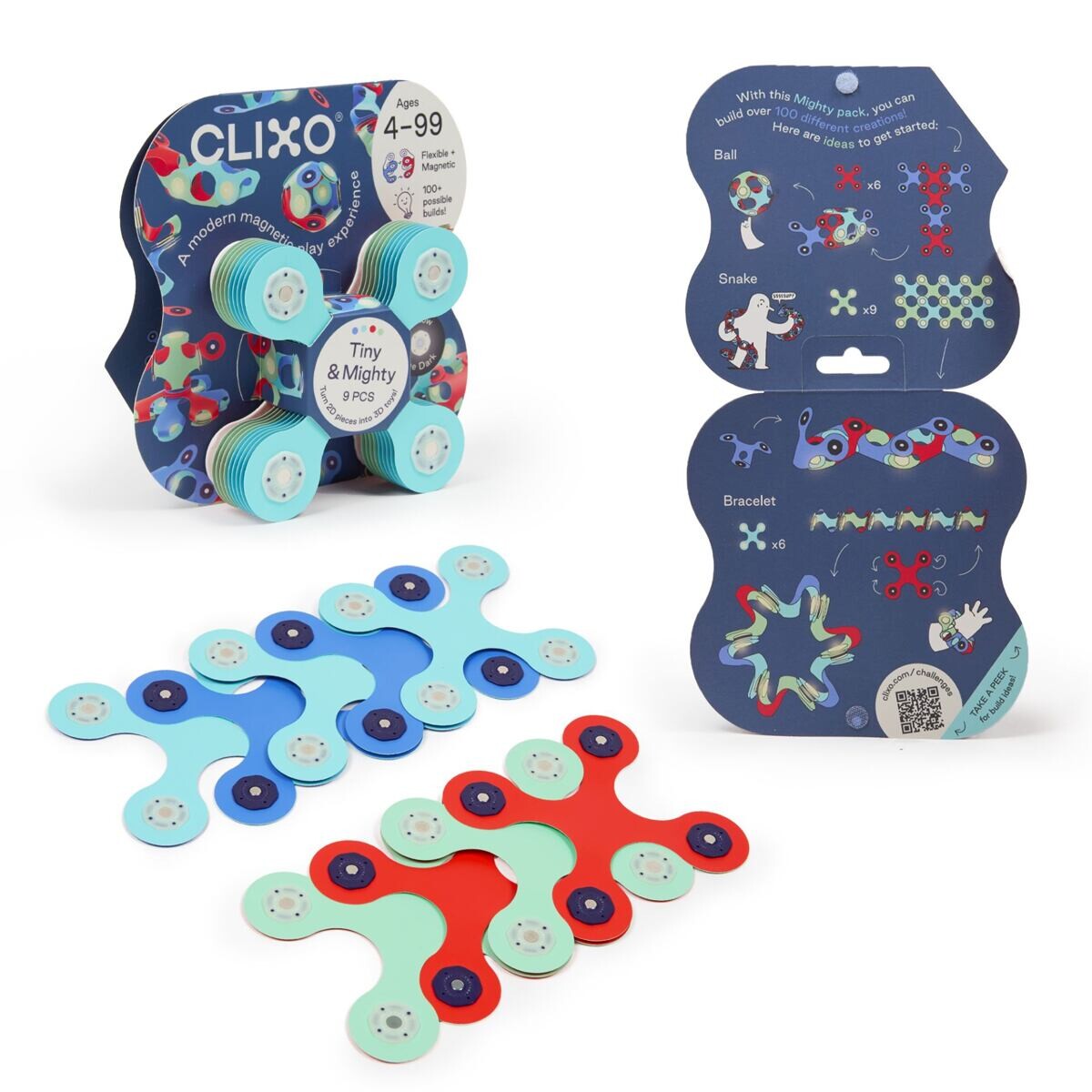 CLIXO Tiny & Mighty Marine - magnetická stavebnice 9 kusů